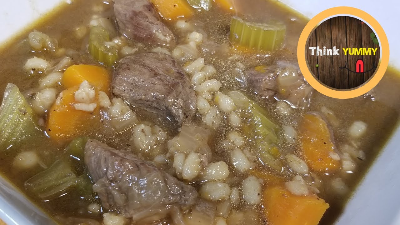 How To Make Beef Barley Soup - YouTube