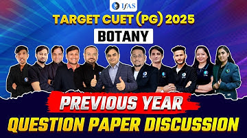 CUET PG Botany Previous Year Question Paper Discussion | Target CUET PG 2025 | IFAS