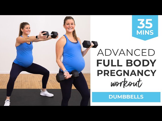 35-Minute ADVANCED Pregnancy Workout (Strength + Cardio)