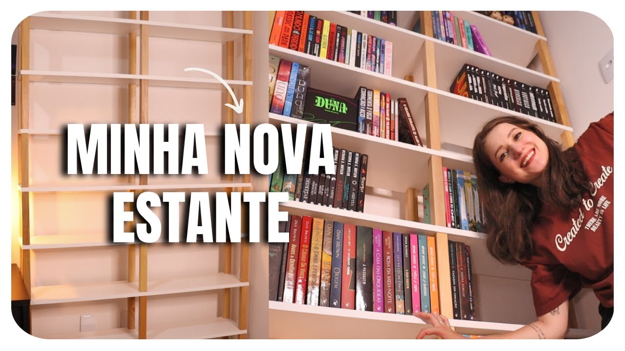 Minha nova ESTANTE DE LIVROS da Evolukit 📚 Patricia Lima
