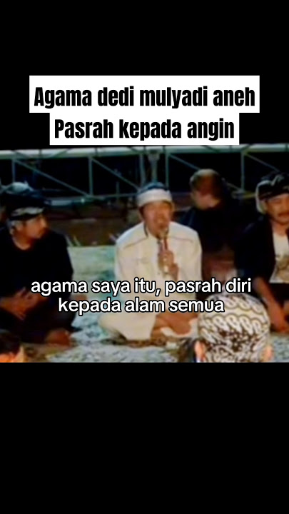 Agama dedi mulyadi aneh