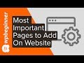 The 4 Most Important Pages Every Website Should Have (2020)