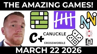 Strands really has it out for us lately! - Mar 22 2026 - The Amazing Games ft Hang Five