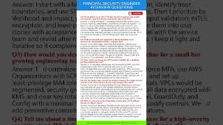 Principal Security Engineer Interview Questions