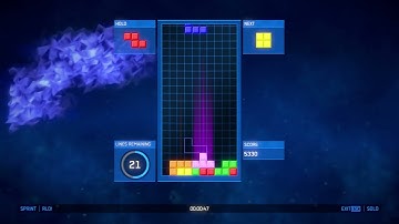 Tetris Ultimate  - Sprint mode, 1 minute and 47 secs