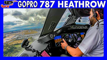 Boeing 787 Descent, Holding & Landing at London Heathrow | GoPro View