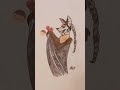 My Fascination of Fruit Bats and Art #drawingnature #animaldrawings #artcommunity #batdrawing