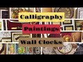 Wall Clock || Scenery Painting || Calligraphy