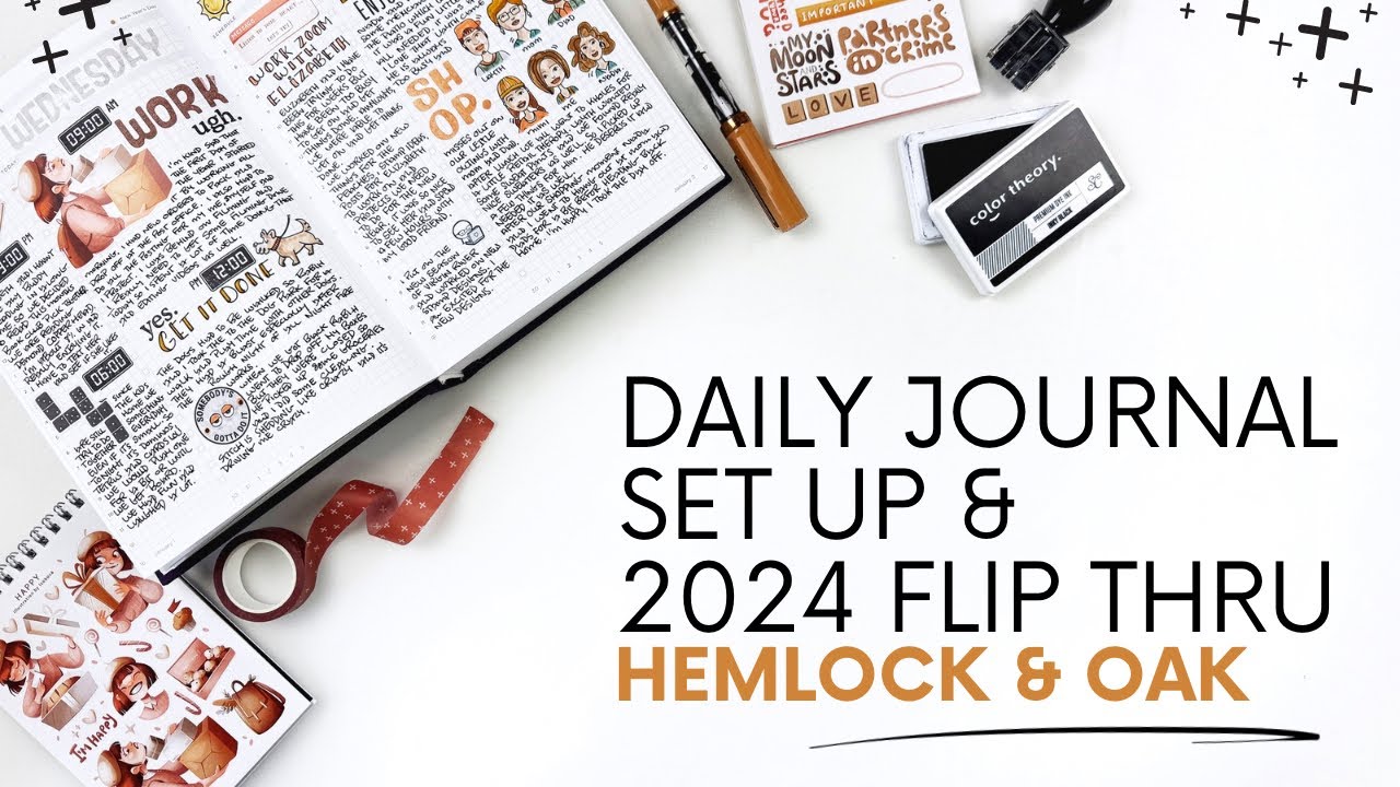 My 2025 Daily Journal Set Up & 2024 Flip Through | Hemlock & Oak