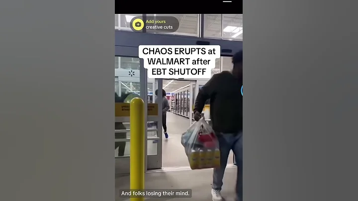 CHAOS ERUPTS at WALMART after EBT SHUTOFF #governmentshutdown #ebtcard #walmart #funnyshorts