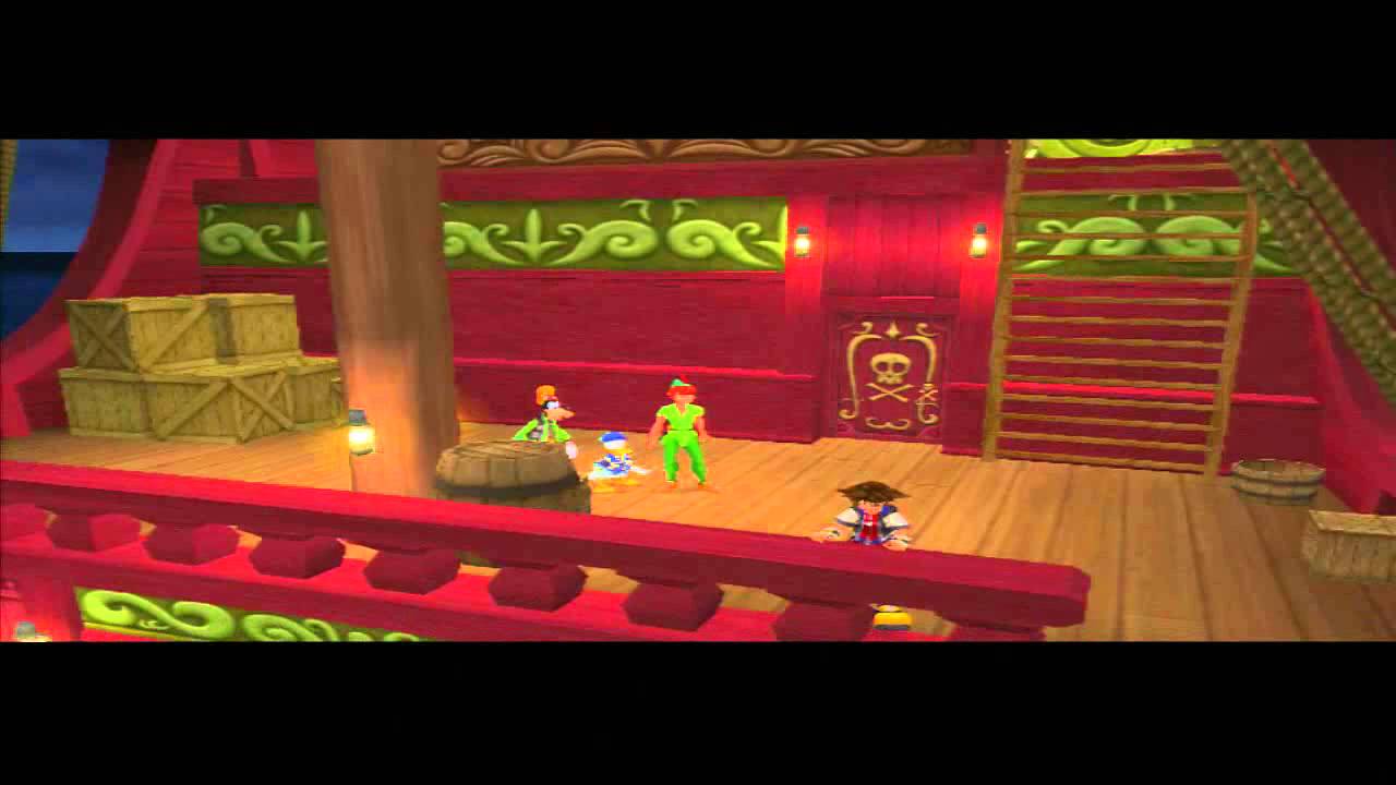 Kingdom Hearts 1 Peter Pan 4/4 BOSS Captain Hook YouTube
