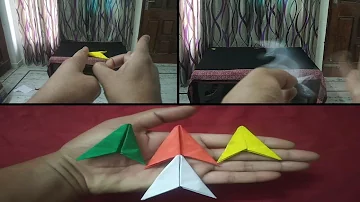 Origami weapon | Paper weapon |Ninja flying Shuriken | Flying paper flicker