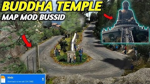 Finally🔥New BUDDHA TEMPLE Roads  map Mod For Bus Simulator Indonesia !Bussid Mod Map 4.3.3