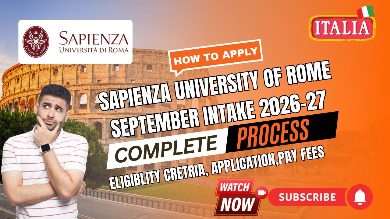 Don't Miss to Apply this University | Sapienza University of Rome Italy | European Story