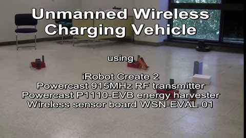 Wireless RF charging vehicle for sensor networks