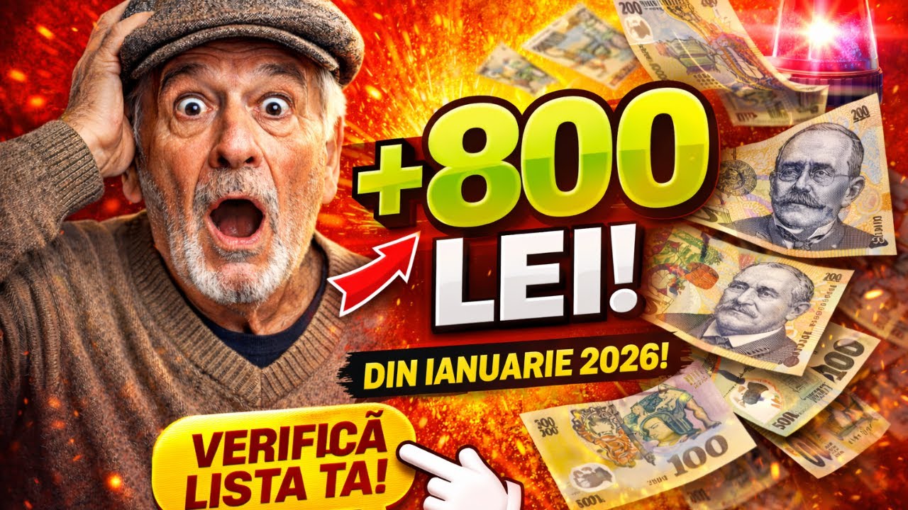 +800 lei la PENSIE din 1 ianuarie 2026 — află dacă ești în această categorie!