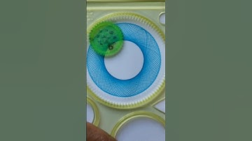 Stunning blue spirograph💙#asmr #satisfying #spirographart