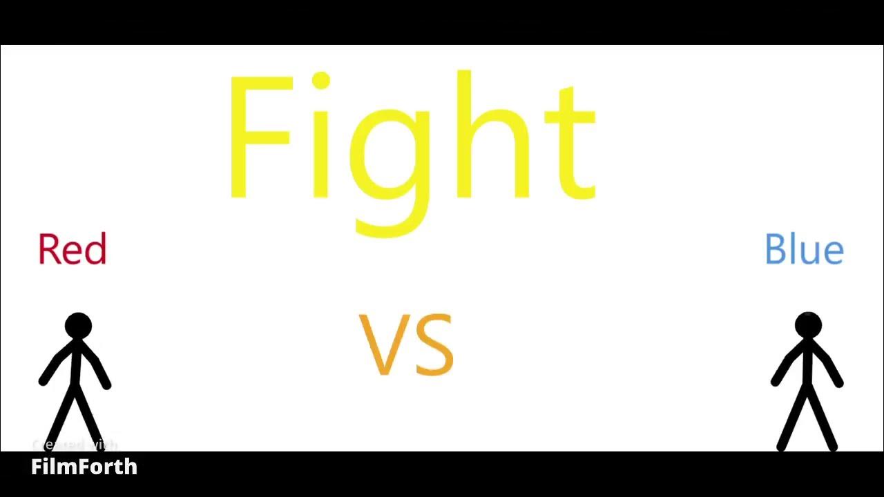 (2)Red VS Blue Fight YouTube