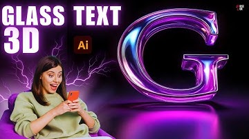 Adobe Firefly 3D logo & text effect : Create Viral Glass Text in minutes 💎