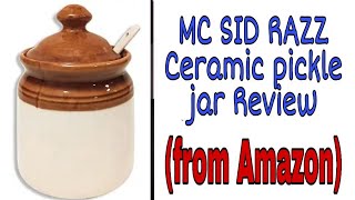 MC SID RAZZ Ceramic jar old fashioned for pickle (Review)