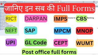 Post office abbreviations full form