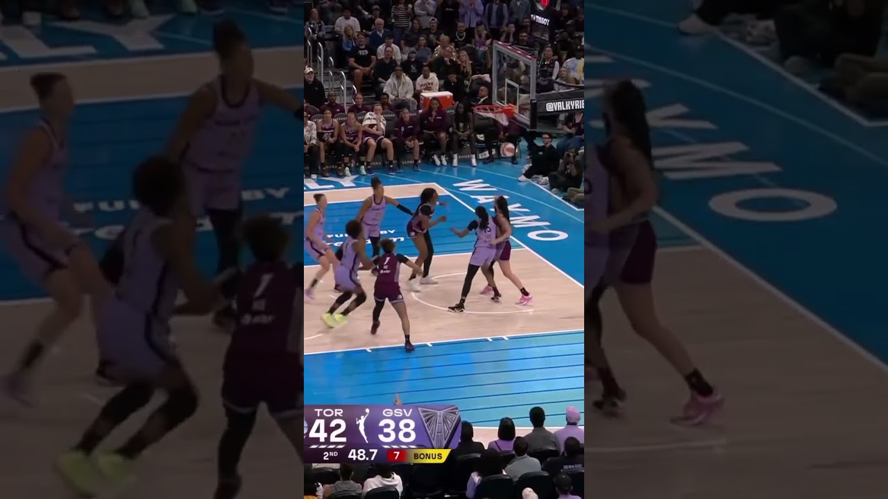 Janelle Salaün Pump-Fakes, Then Buries the Three 🎯🔥 #goldenstatevalkyries #shorts #wnba