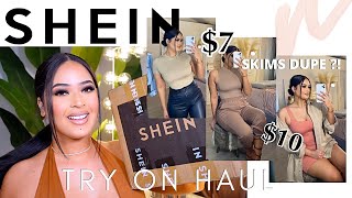 SKIMS DUPES  HUGE SHEIN FALL BASICS TRY ON HAUL | 13+ ITEMS | AFFORDABLE SIMPLE / BASICS HAUL