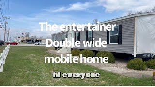 The entertainer double wide mobile home tour with family room must see