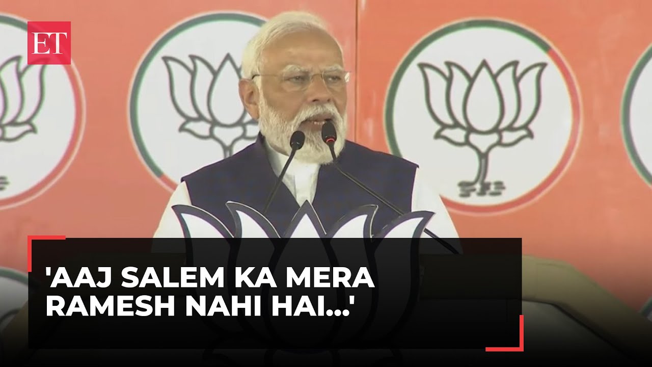 'Aaj Salem ka mera Ramesh nahi hai...': PM Modi breaks down remembering ...