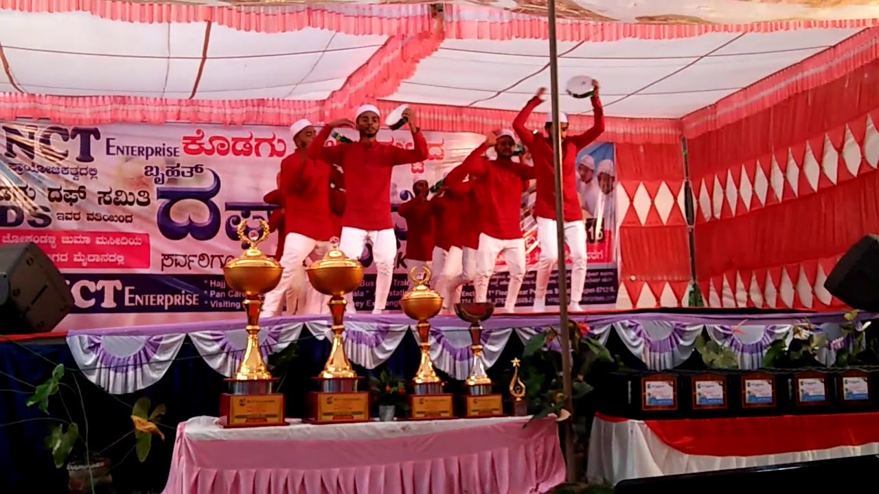 ISHQE RASOOL DAFF TEAM MATTAM @ KODAGU DISTRICT LEVEL DAFF COMPETITION CHOKANADALLI