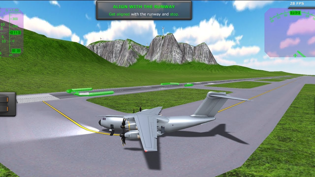 How To Take Off On A Flight In Turboprop Flight Simulator | Nose Wheel Failure?