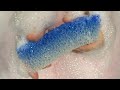 【ASMR】plastic sponge w/ bath cleaner