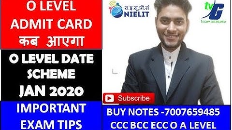 O LEVEL ADMIT CARD DATE SCHEME JANUARY 2020 KB AAYEGA IMPORTANT EXAM TIPS
