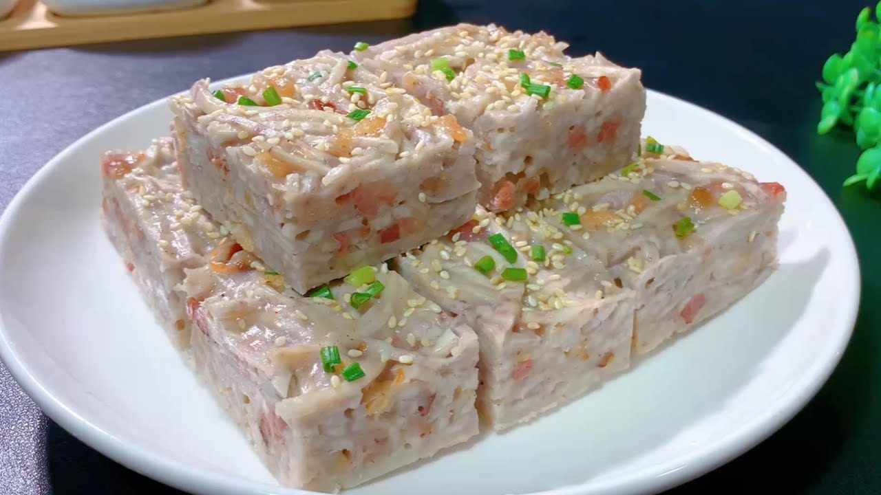 Таро-кекс в стиле Гуандун! Готовь дома — легко, ароматно и мягко-липкое