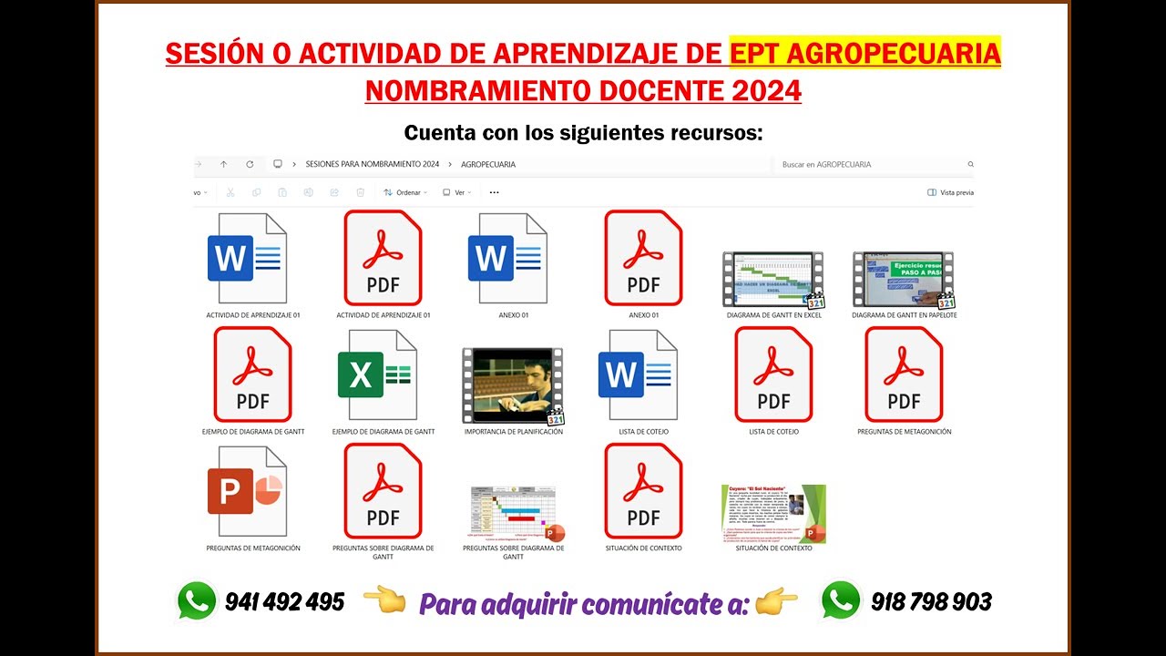 SESION DE APRENDIZAJE DE EDUCACIÓN PARA EL TRABAJO - EPT - AGROPECUARIA ...