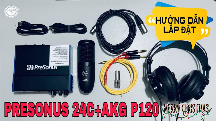 Hướng dẫn cài card presonus studio 1934 năm 2024