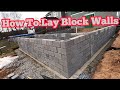 Block Foundation- House Addition- #5 How To Lay The Block Walls