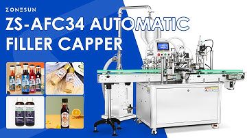 Zonesun ZS-AFC34 Automatic Monoblock Filler Capper Machine for Thick Liquid #monoblock
