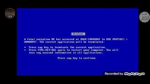 Windows 10 Crazy Error has BSOD (Windows 98)