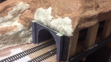 OO Gauge Model Railway Layout Update 21.  The embankment and arched bridge.
