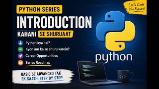 🐍 Python Programming Course in Hindi | Introduction Class | Python  series for Beginners