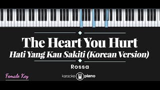 The Heart You Hurt / Hati Yang Kau Sakiti (KOREAN VERSION) - Rossa (KARAOKE PIANO - FEMALE KEY)