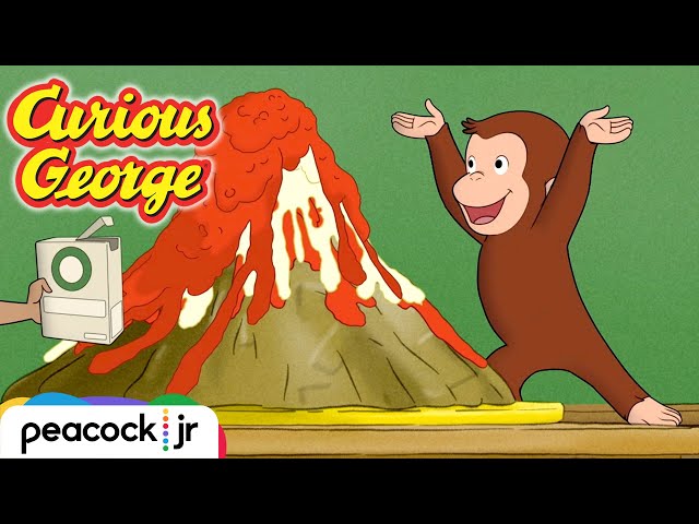 George's Science Fair Eruption! 🌋 | CURIOUS GEORGE class=