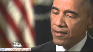 Obama's interview with Chuck Todd on his debut as meet the Press host Part 1 screenshot 5
