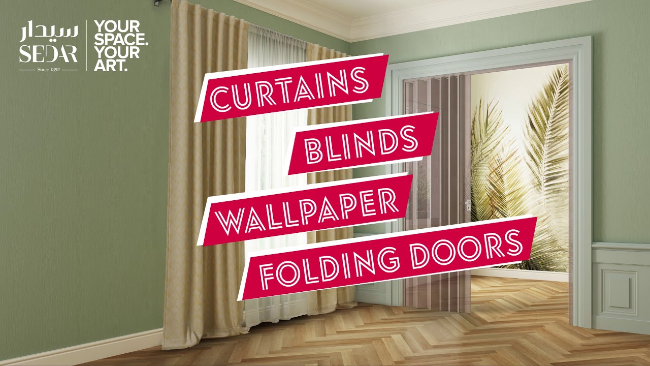 Sedar Festive Sale 25%-80% off on blinds, wallpaper, curtains and folding doors