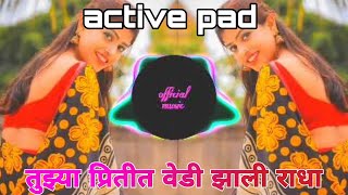 तुझ्या प्रितीत वेडी झाली राधा dj  || tuzya pritit vedi zali radha dj song || #activ#acrylicpainting