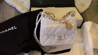 *CHANEL UNBOXING* CRUISE 2022/23 SMALL HOBO BAG WHITE!!