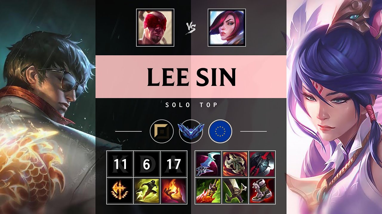 Lee Sin Top vs Fiora - EUW Diamond Patch 25.S1.3