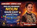 ANM - GNM & JENPAS 2026 | Noun Made Easy 🔥 | English Grammer Class 1 | Basics + PYQs