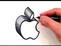 How To Draw The Apple Logo In 3D / Six dark glass Apple logo illustrations - Norebbo / 1500x1279 apple logo app nutrition health.